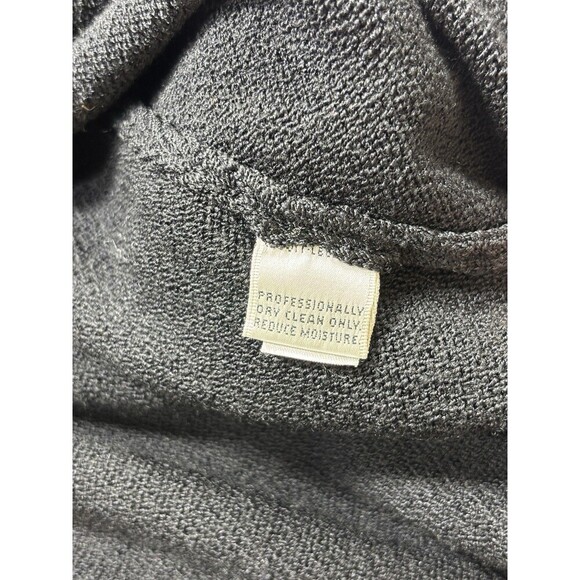 St John Collection by Marie Gray Cardigan Black 12 Ruffle Knit Tie Front - Picture 6 of 11